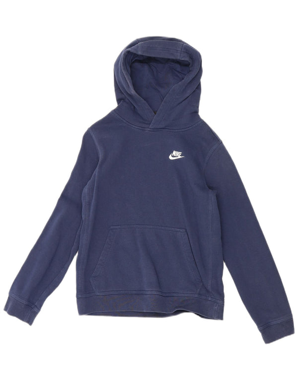 Nike Pull à capuche pour garçon 12-13 ans Grand Bleu marine Coton