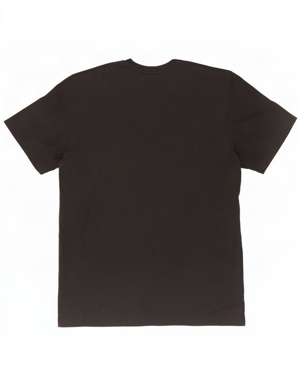 Adidas T-shirt graphique pour hommes, petit haut en coton noir