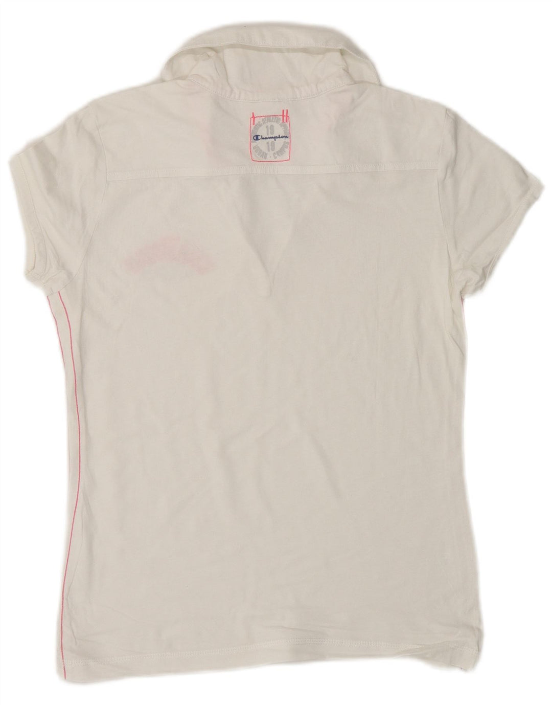 CHAMPION Polo Heritage Fit pour femme UK 12 Blanc moyen