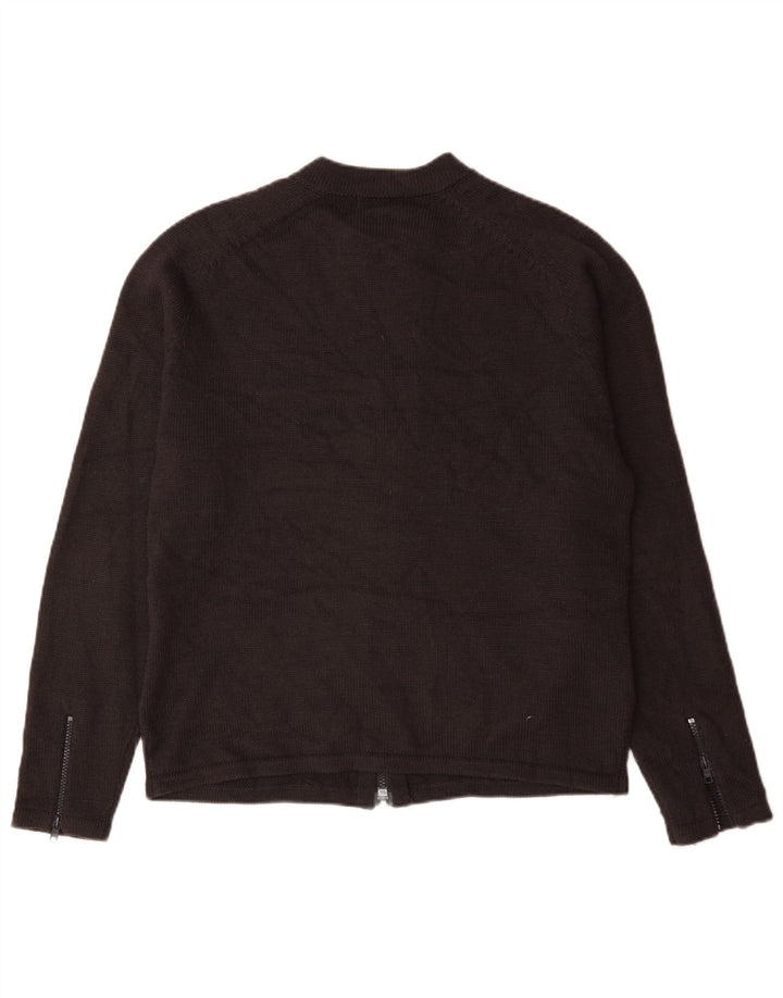 Reiss Cardigan Pull Homme Grand Gris Acrylique