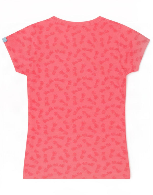 Superdry T-shirt graphique pour femme UK 10 Small Rose Coton