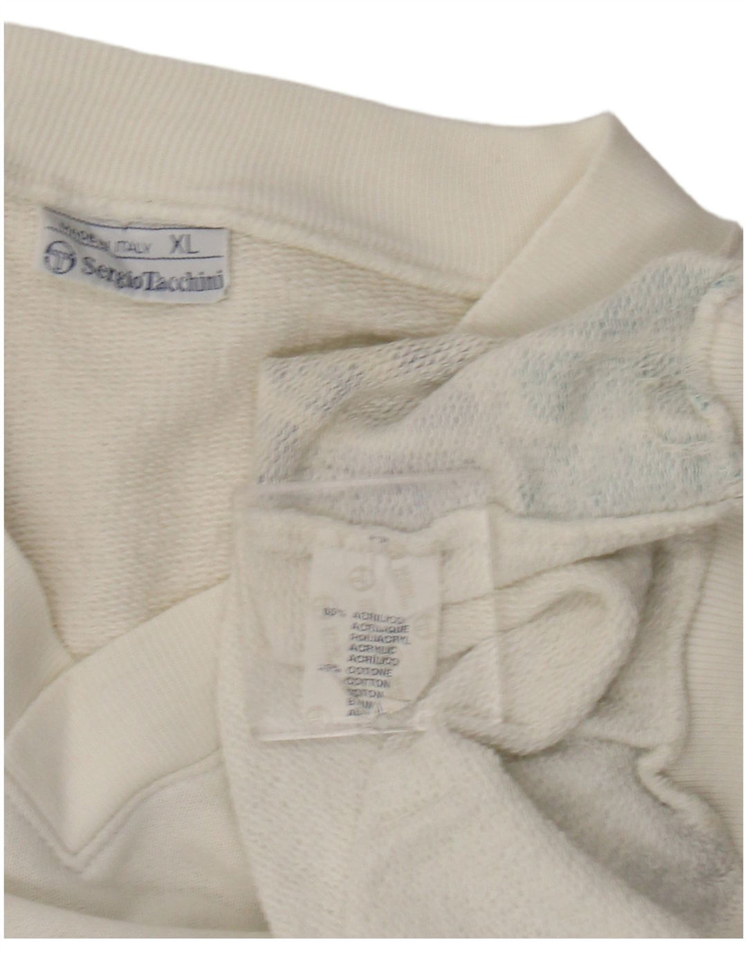 Sergio Tacchini Débardeur Homme Gilet XL Acrylique Blanc