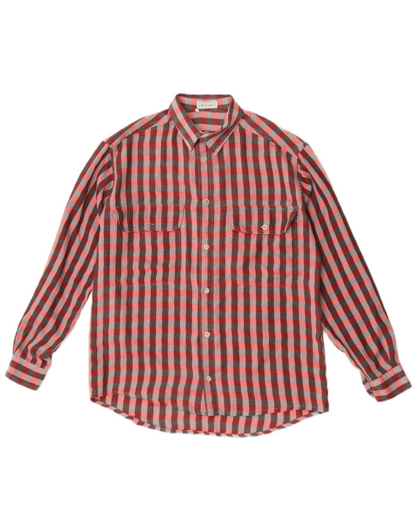 Benetton Chemise Medium Multicolore Vichy Homme