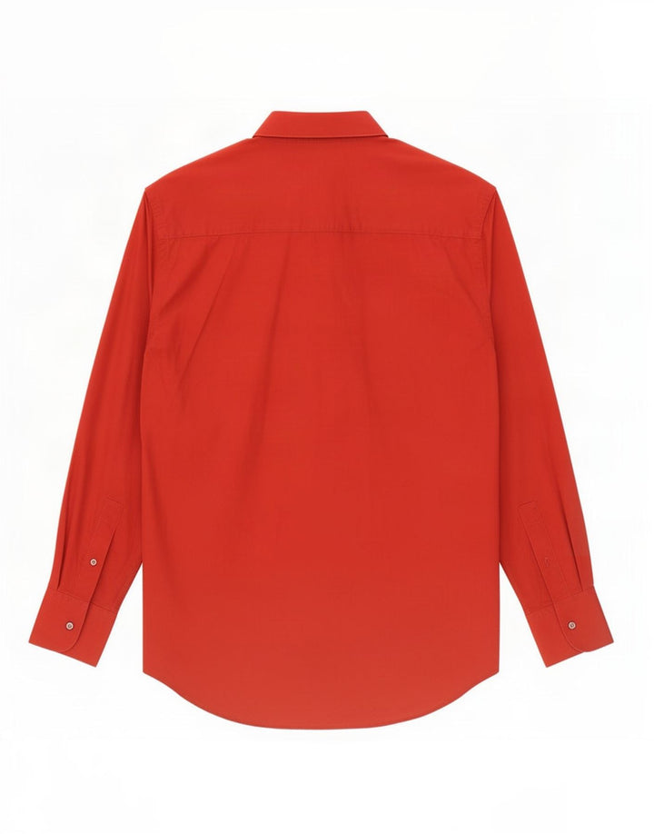 Versace Chemise Homme Taille 42 16 1/2 Grand Coton Rouge