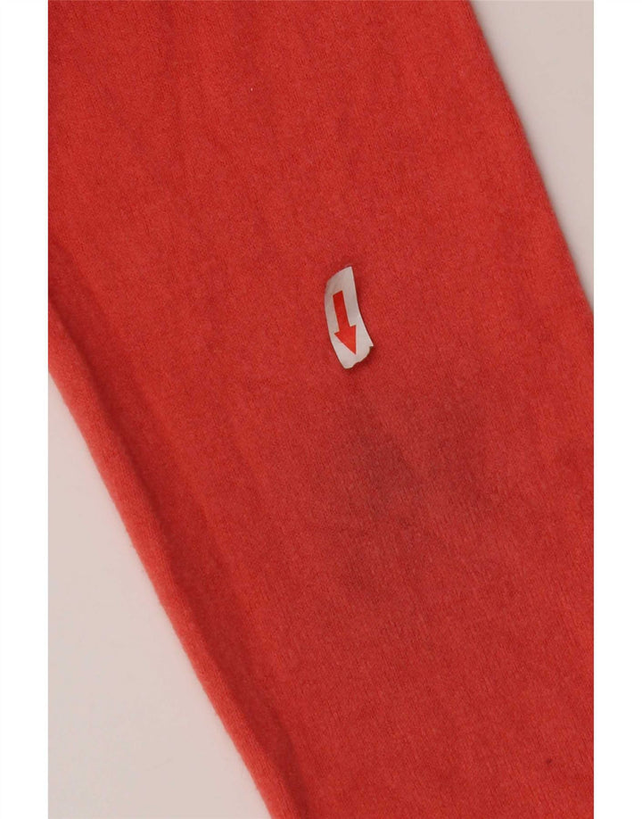 Marks & Spencer Pull col en V pour femme UK 12 Acrylique rouge moyen