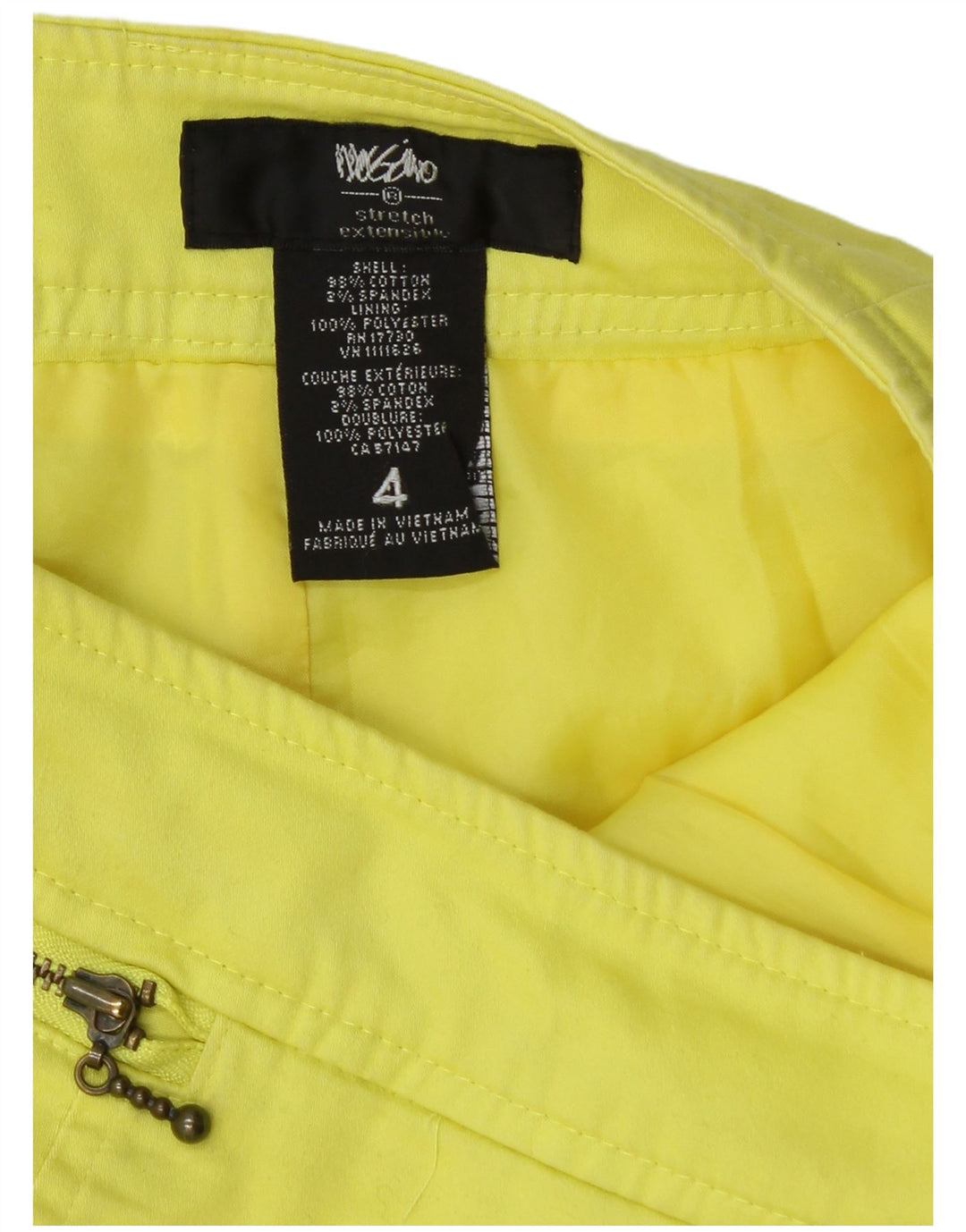 Mossimo Jupe crayon femme US 4 Small W27 Coton jaune