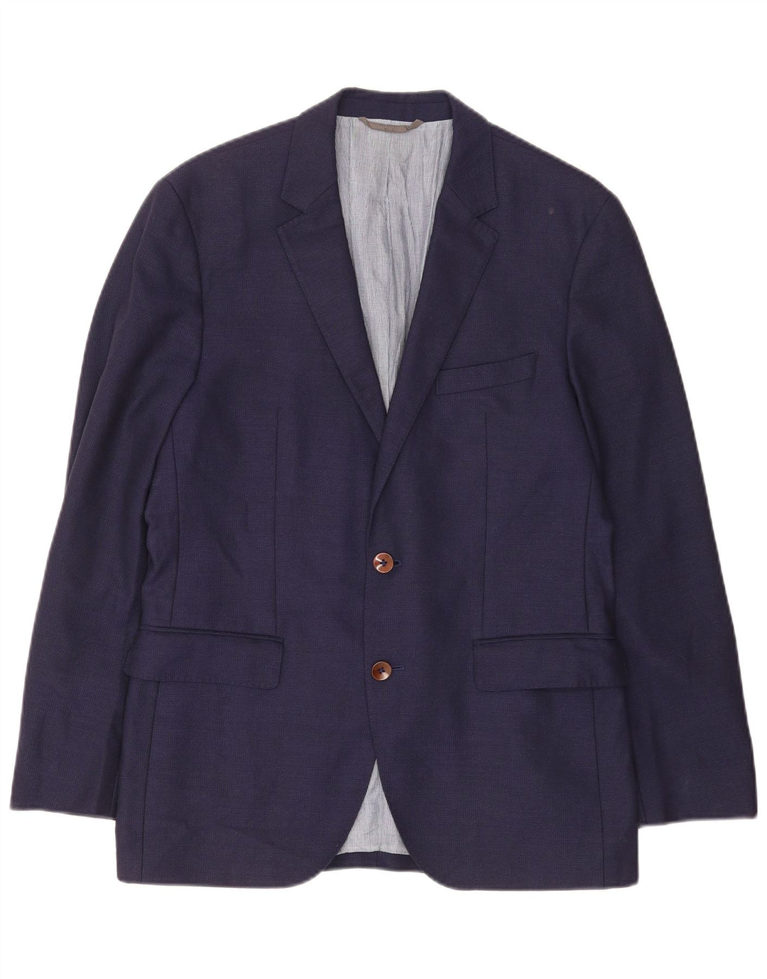 Hugo Boss Veste blazer à 2 boutons pour homme EU 48 Bleu marine moyen Laine vierge