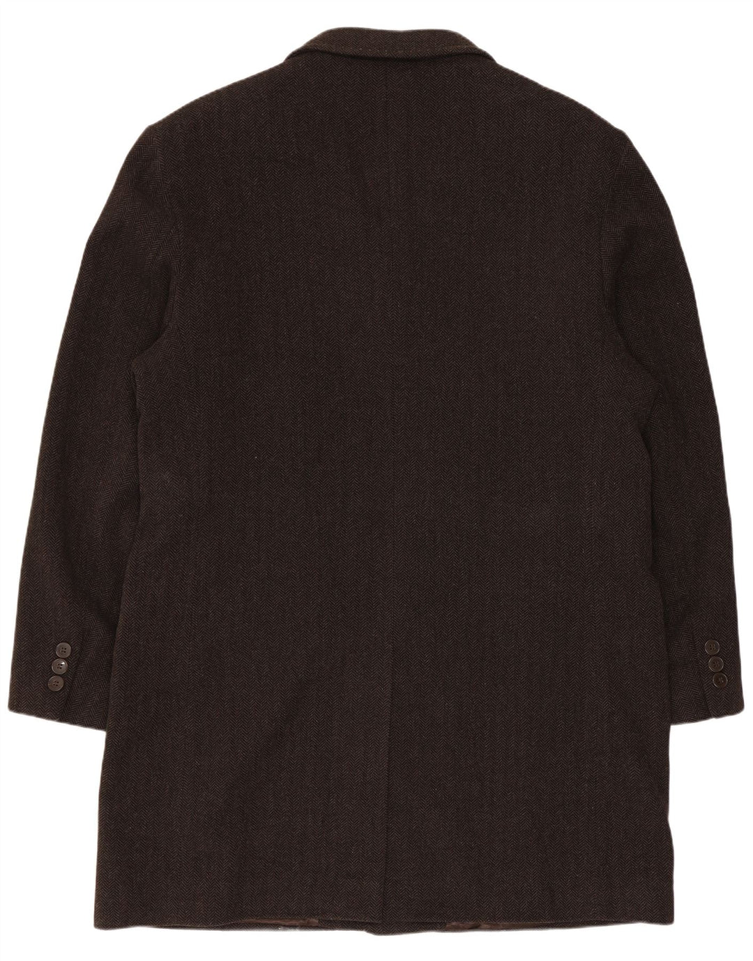 Conbipel Manteau Chesterfield Homme IT 54 XL Marron Laine à Chevrons