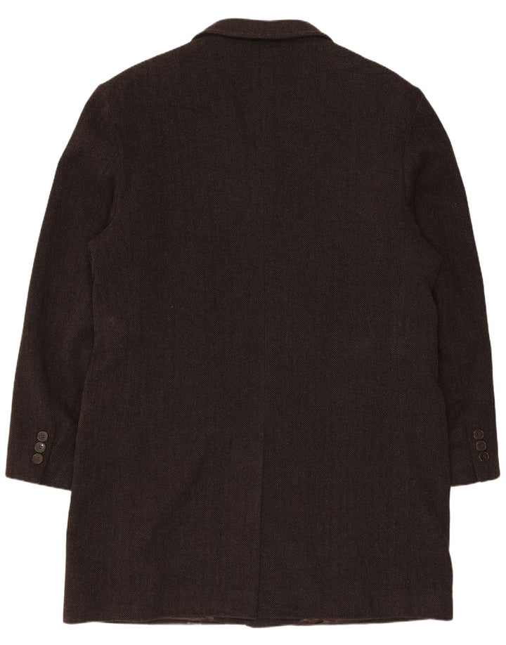 Conbipel Manteau Chesterfield Homme IT 54 XL Marron Laine à Chevrons