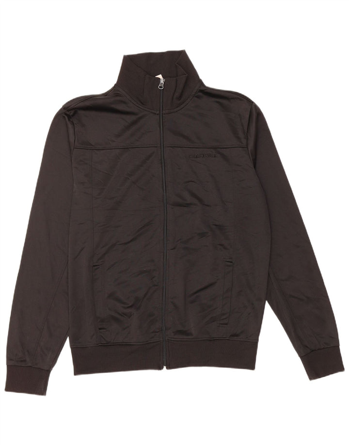 DIADORA Womens Tracksuit Top Jacket UK 16 Large Black Polyester