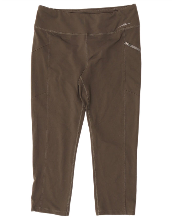 Eddie Bauer Leggings Capri pour femme UK 12 Polyester vert moyen