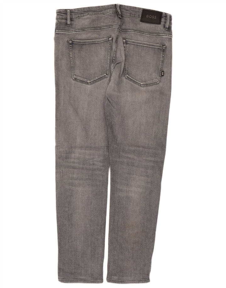 Hugo Boss Jean Slim Delaware W34 L30 Homme Bleu Coton