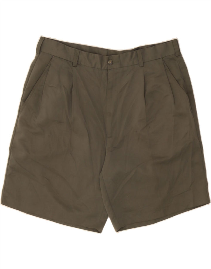 IZOD Mens Pegged Chino Shorts W36 Large Khaki Polyester Vintage Izod and Second-Hand Izod from Messina Hembry 