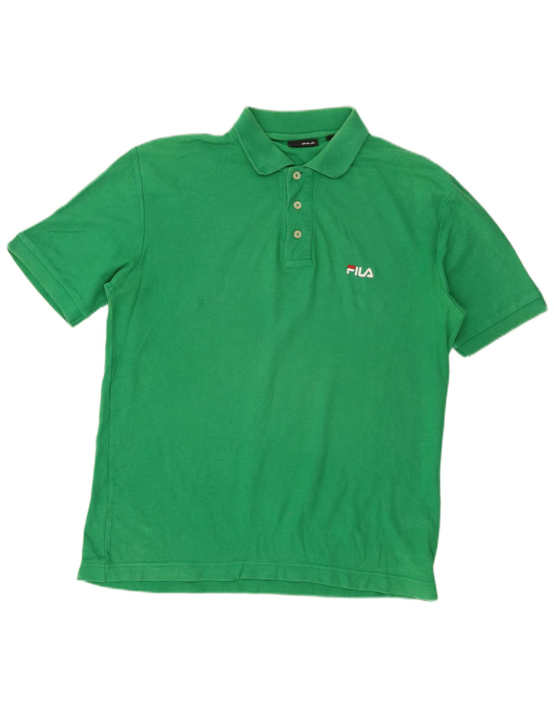 Fila Polo Homme Petit Vert Coton