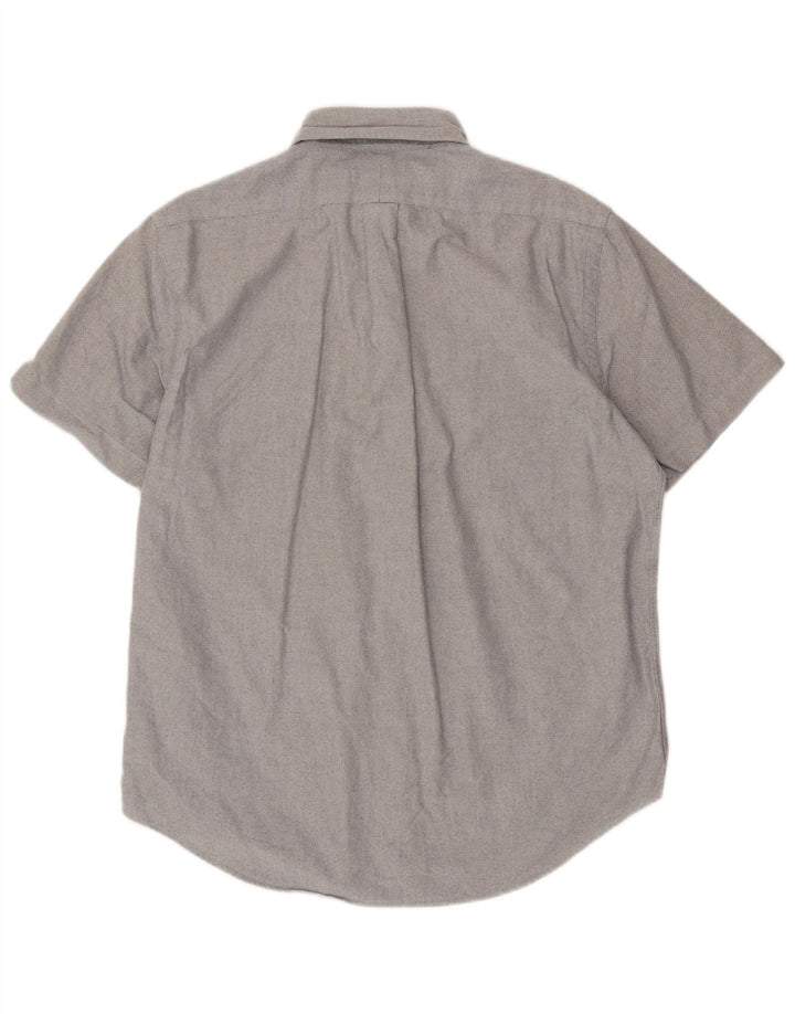RALPH LAUREN Chemise à manches courtes pour homme, coupe classique, gris moyen, en coton