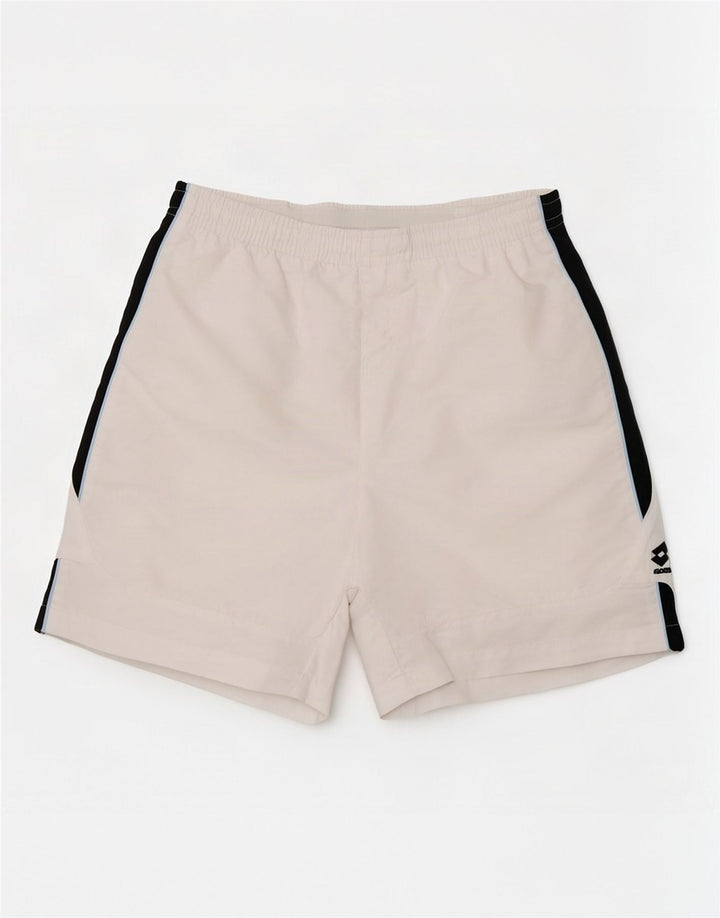 Lotto Short de Sport Graphique Homme Blanc Colorblock Moyen