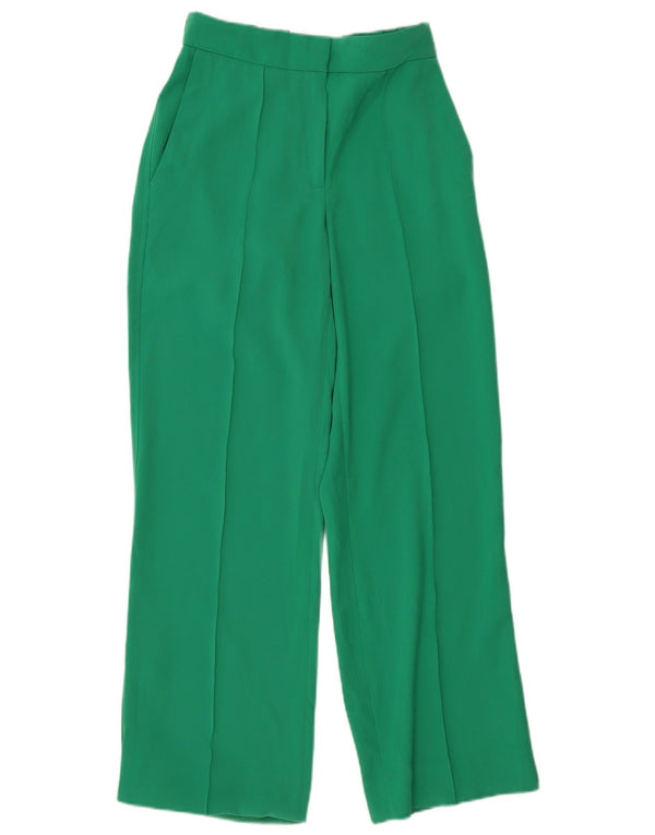 Reiss Pantalon Chino Coupe Ample Petite Femme UK 6 XS W24 L29 Vert