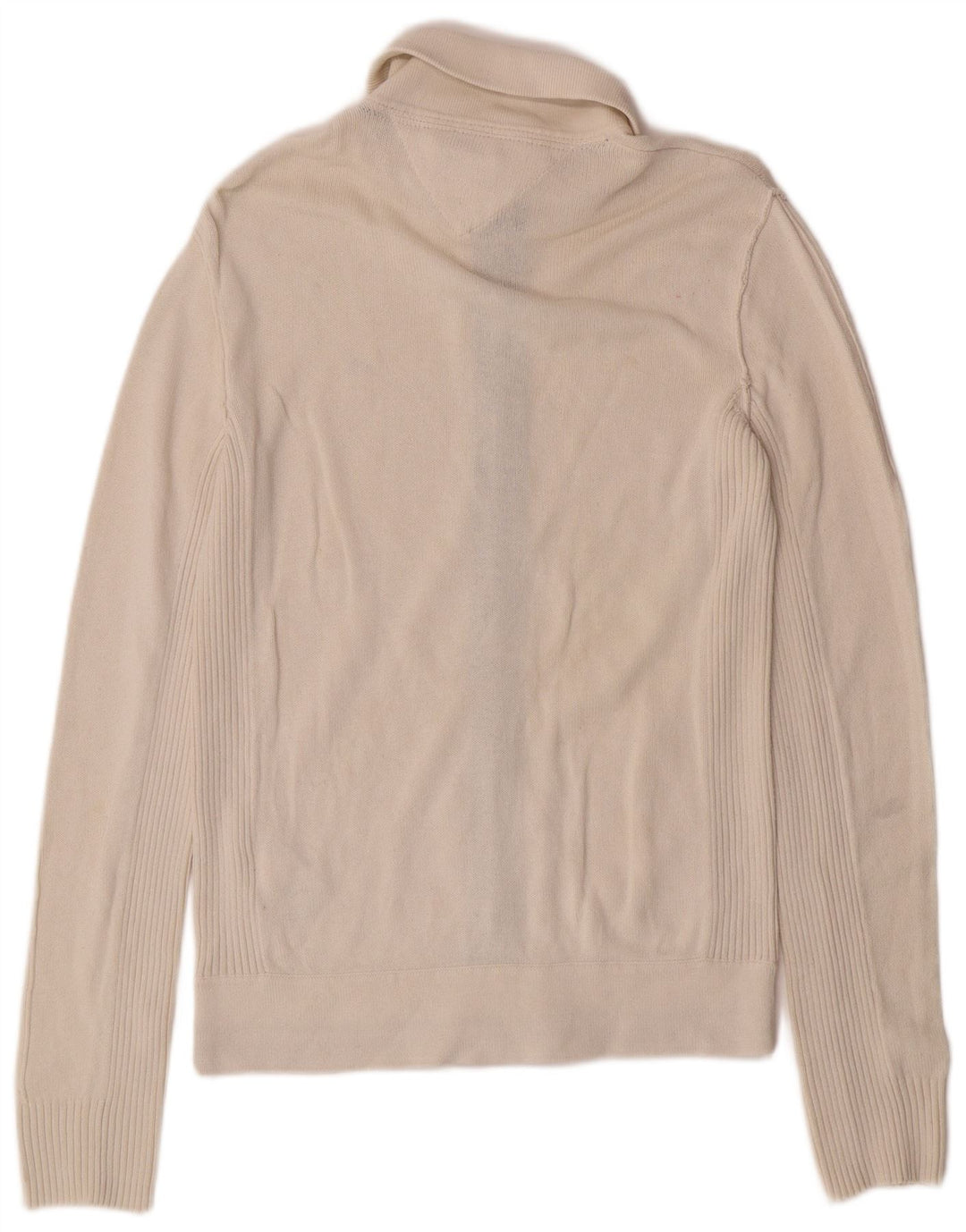Tommy Hilfiger Cardigan pour homme en coton blanc cassé
