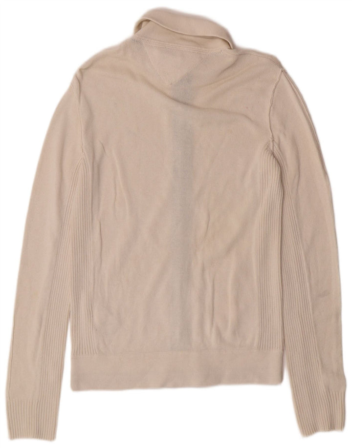 Tommy Hilfiger Cardigan pour homme en coton blanc cassé
