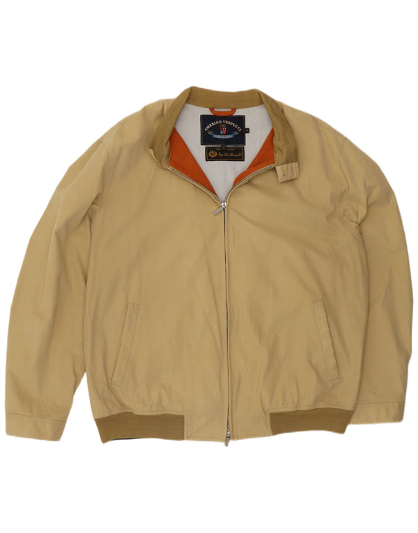 Amerigo Vespucci Veste Bomber Homme UK 44 2XL Beige Polyester