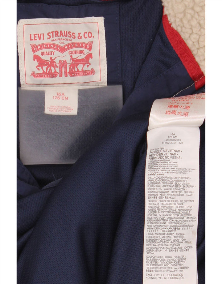 Levi's Veste Polaire Garçon 15-16 ans Beige Colorblock Polyester