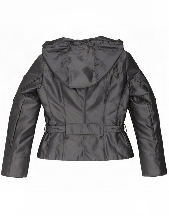 PEUTEREY Veste coupe-vent à capuche pour femme UK 18 XL Argenté Polyester