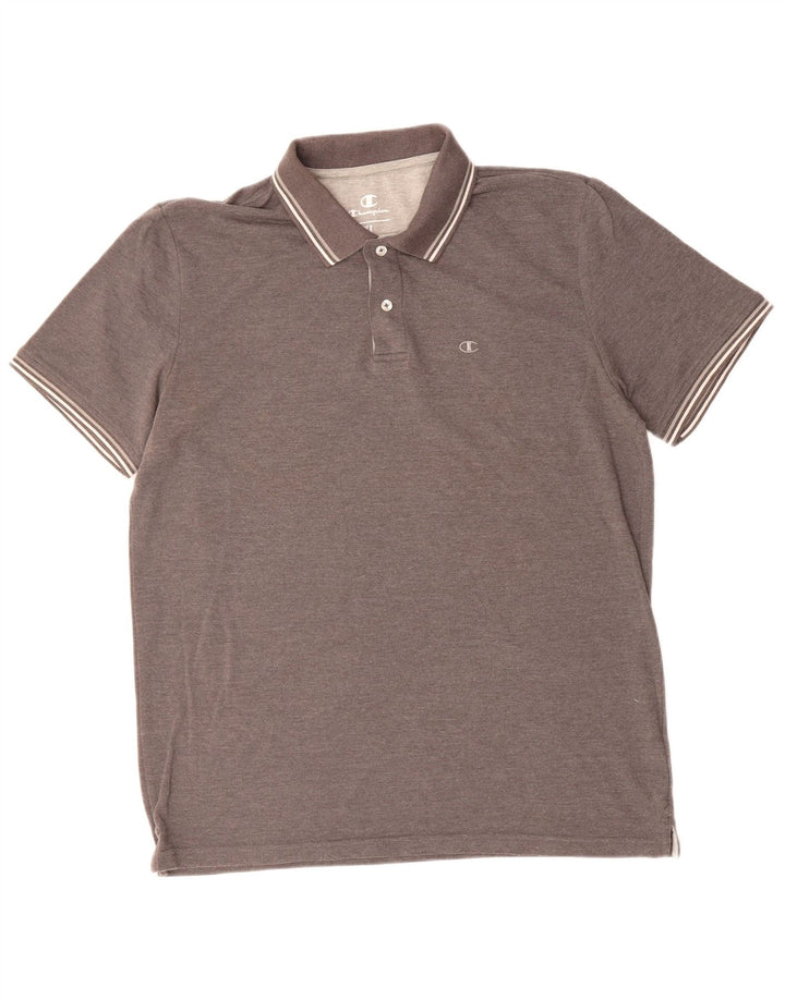 CHAMPION Mens Polo Shirt XL Grey
