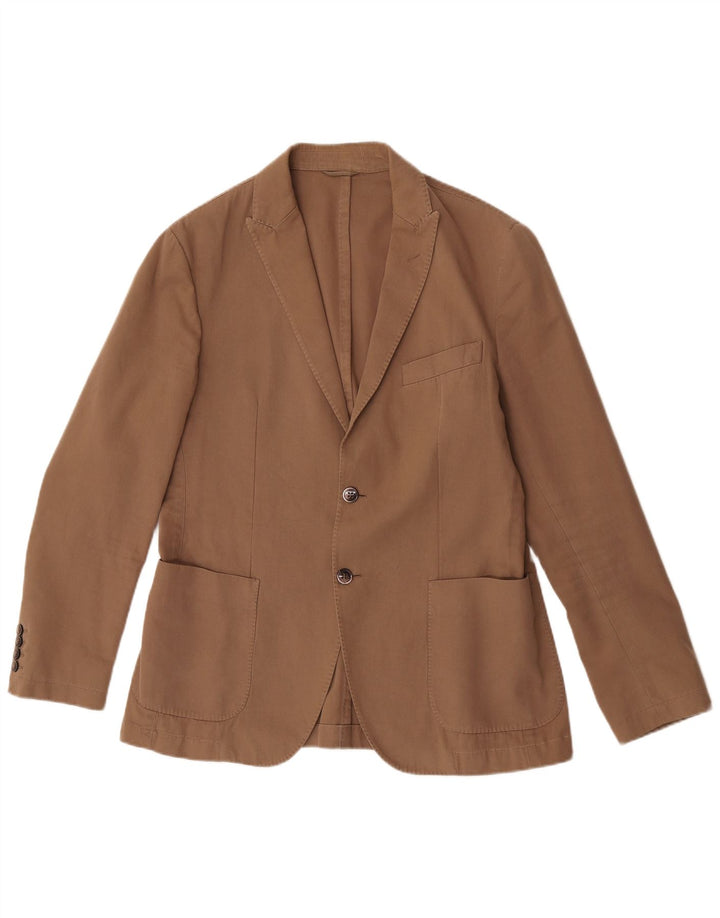 Hackett Veste Blazer 2 Boutons Homme UK 40 Grand Coton Beige