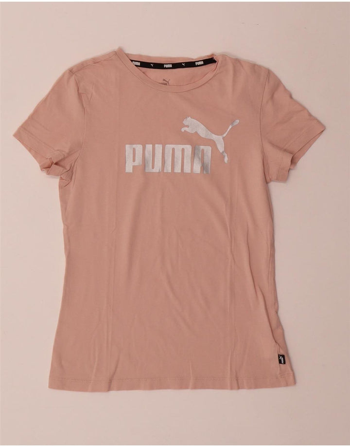 PUMA T-Shirt Graphique Fille 13-14 Ans Rose