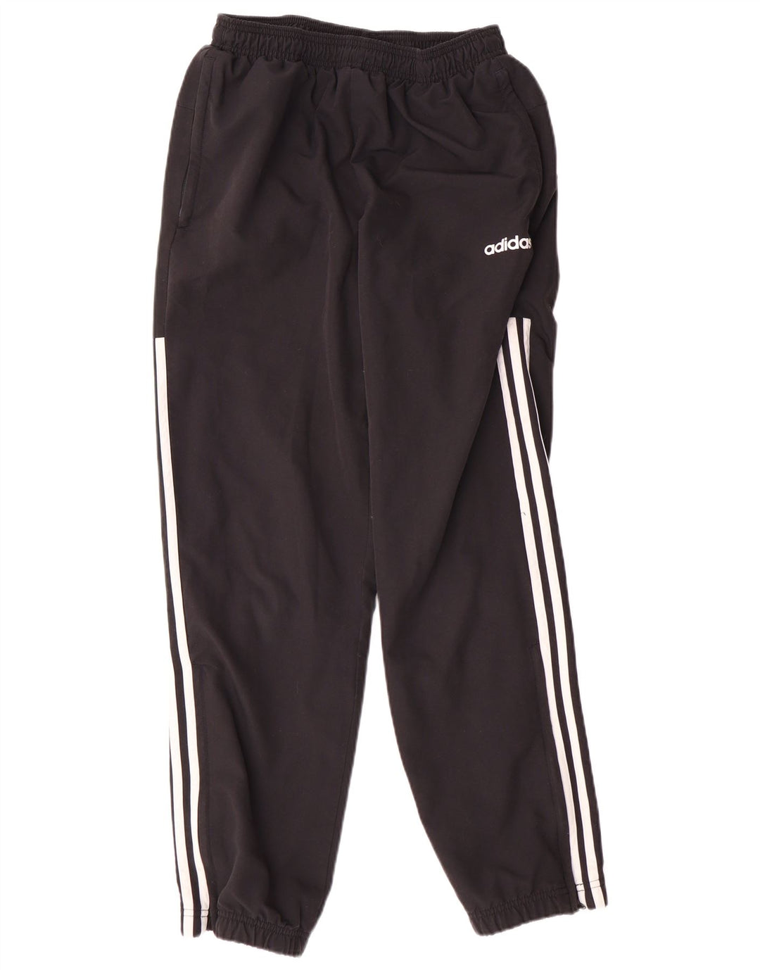 Adidas Pantalon de survêtement pour homme en polyester rayé noir moyen