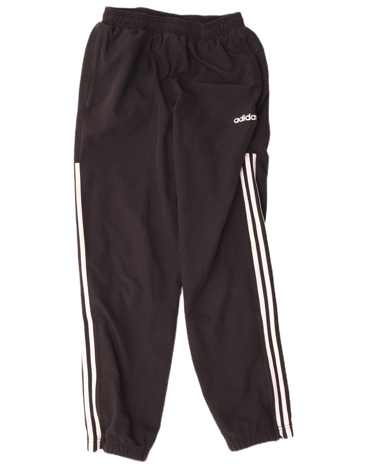 Adidas Pantalon de survêtement pour homme en polyester rayé noir moyen