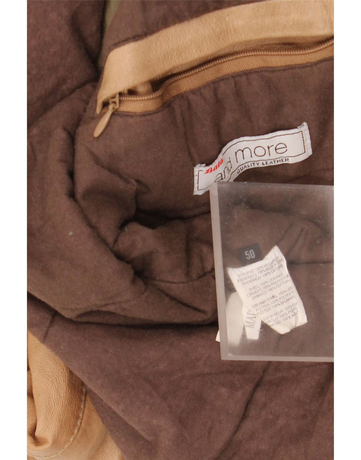 Bata Veste en cuir à capuche pour homme IT 50 Large Cuir Beige
