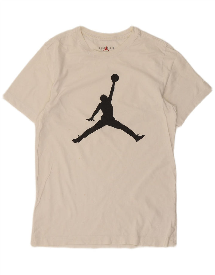 Jordan T-shirt graphique pour homme Petit coton blanc