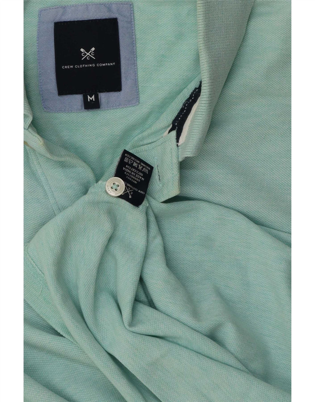 Crew Clothing Polo Homme Vert Moyen Coton
