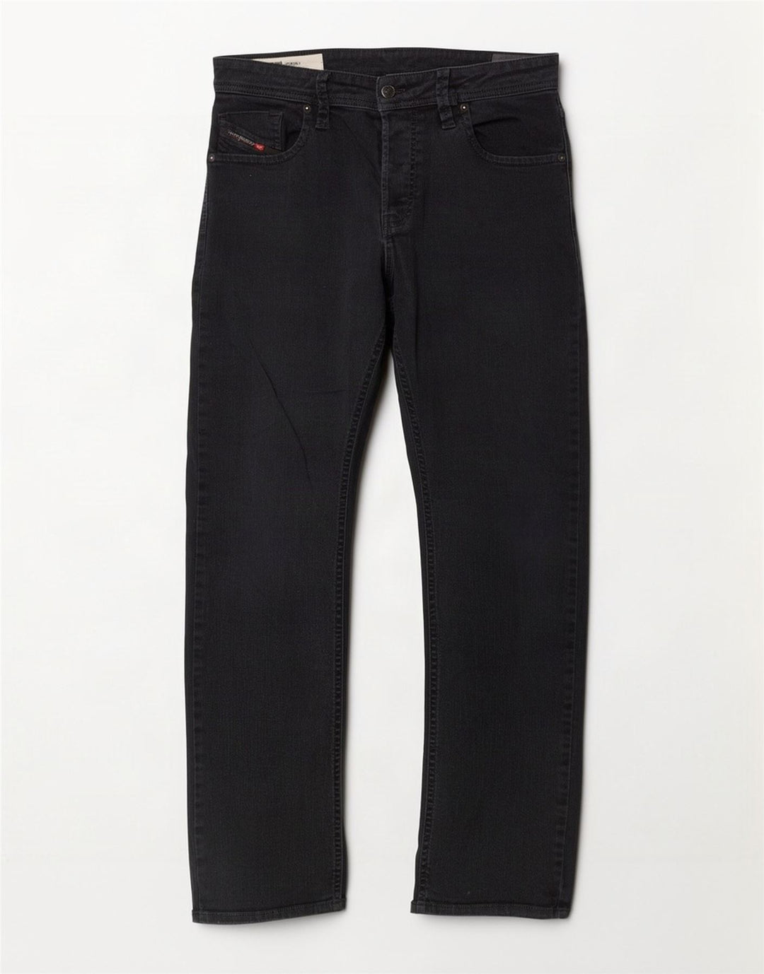 Diesel Jean Droit Homme W34 L31 Noir Coton