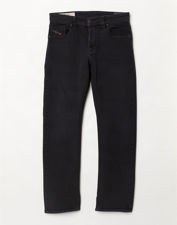 Diesel Jean Droit Homme W34 L31 Noir Coton
