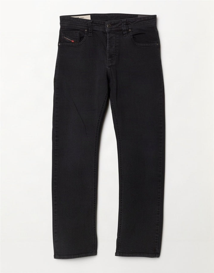 Diesel Jean Droit Homme W34 L31 Noir Coton