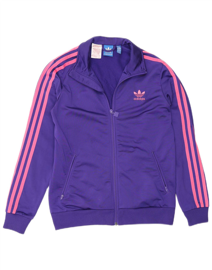 Veste de survêtement Adidas Fille 13-14 ans Violet Polyester