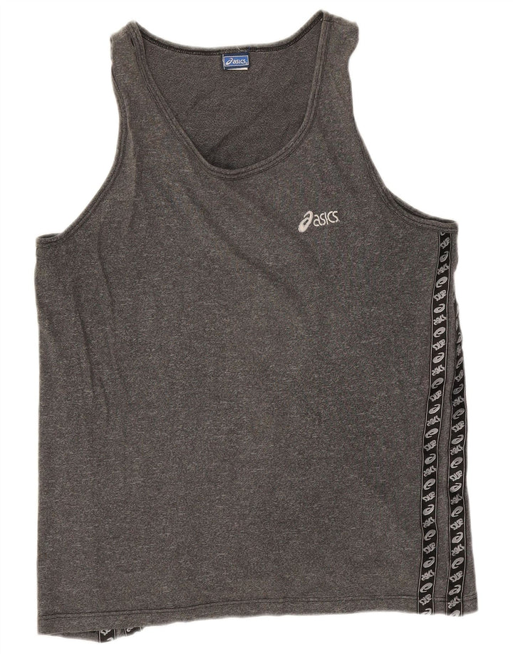 Asics Débardeur Graphic XL Homme Gris Moucheté Coton
