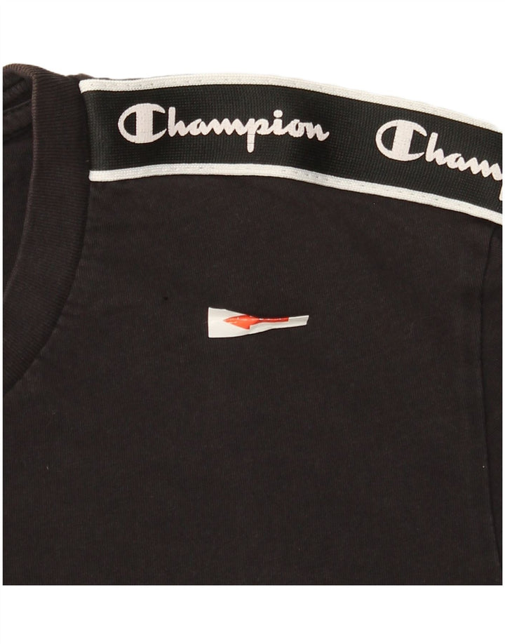 Champion T-Shirt Graphique Homme Petit Noir Coton