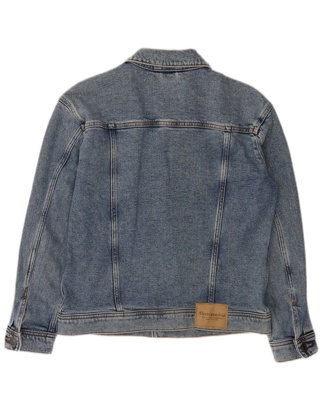 ABERCROMBIE & FITCH Veste en jean pour garçon 13-14 ans Bleu Coton