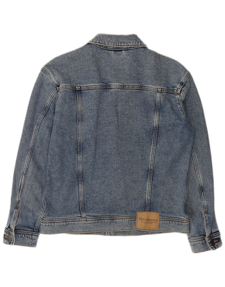 ABERCROMBIE & FITCH Veste en jean pour garçon 13-14 ans Bleu Coton