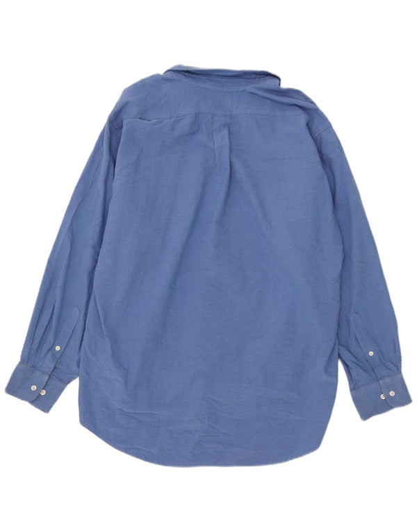 Chaps Chemise Oxford Homme Taille 17 1/2 XL Coton Bleu