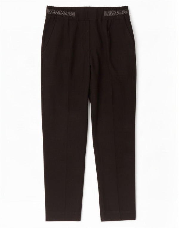Pantalon Chino Court Slim Femme Zara Petit W26 L25 Noir