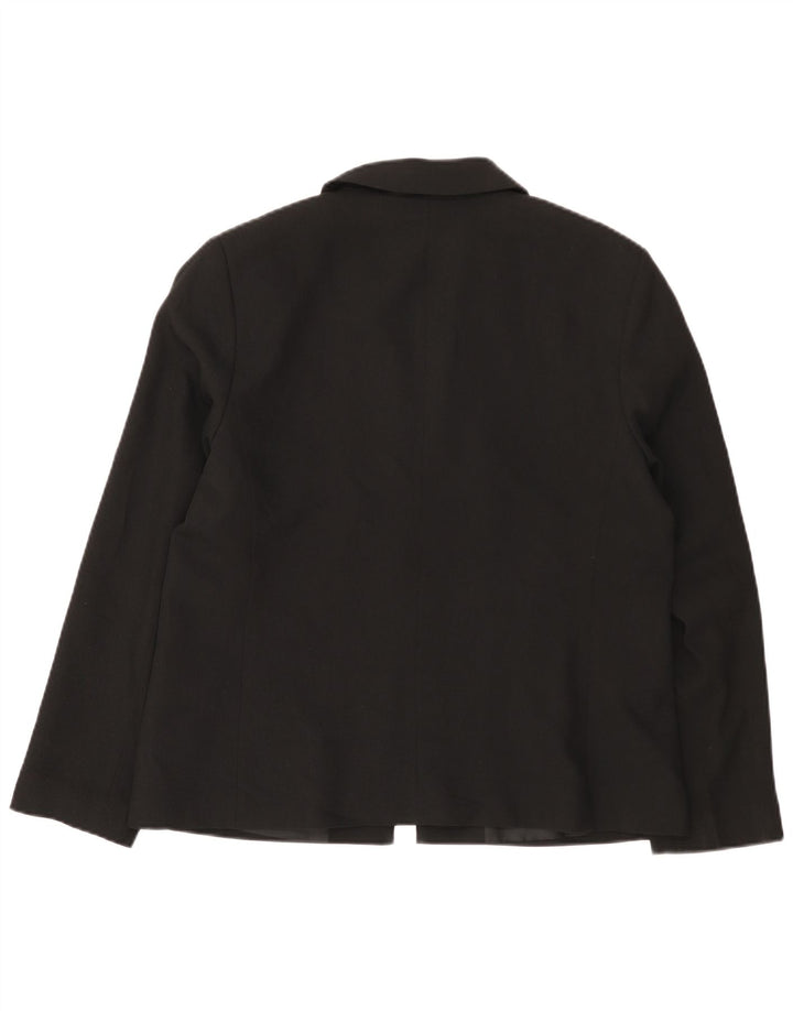 Marks & Spencer Veste Blazer Femme UK 16 Large Noir Polyester