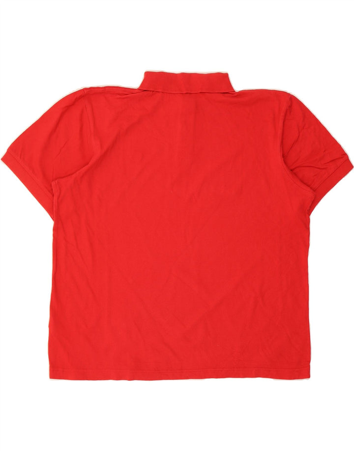 SERGIO TACCHINI Mens Polo Shirt IT 52 Large Red Cotton Vintage Sergio Tacchini and Second-Hand Sergio Tacchini from Messina Hembry 