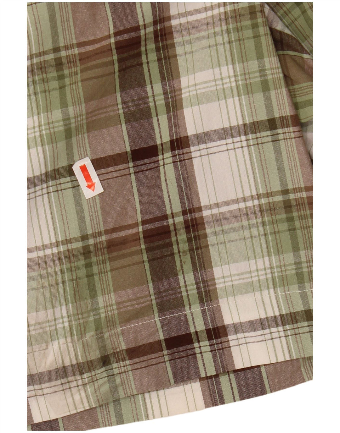 IZOD Short Chino Femme US 8 Medium W32 Kaki à Carreaux Coton