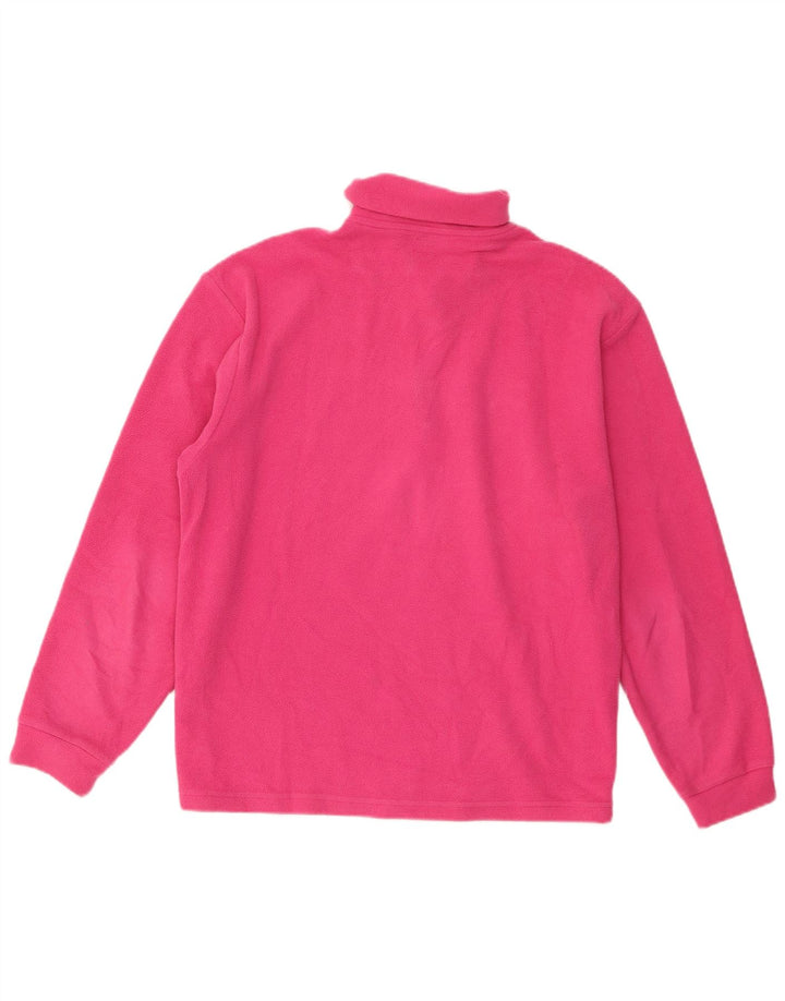 Invicta Pull polaire à col zippé pour femme UK 14 Rose moyen Polyester