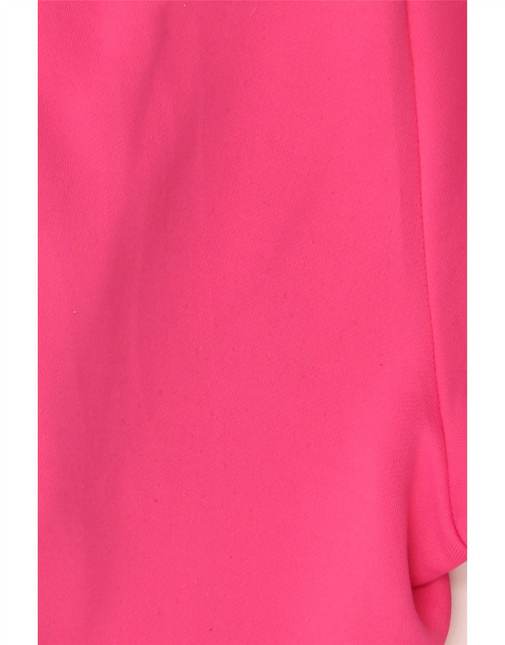 Adidas Pantalon de survêtement droit pour femme UK 10 Petit Rose Polyester