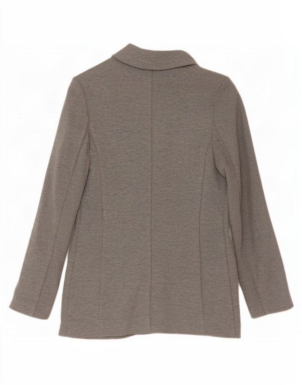 Marks & Spencer Veste blazer coupe décontractée pour femme UK 6 XS Gris Polyester